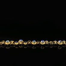 Moonstone and Sapphire "Music Notes" Bracelet