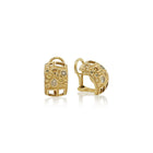 "Library of Curiousity" Multi-Color Diamond Earrings with Square Edge