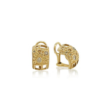 "Library of Curiousity" Multi-Color Diamond Earrings with Square Edge