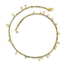 cube diamond necklace from the library collection