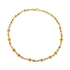 18k yellow "Library Collection" hinged necklace with princess cut brown diamonds. Necklace is 17" long and links are 8x8mm with a square lobster clasp.