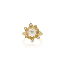 moonstone ring with diamonds