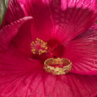 "Flower" Band with Diamonds and Rubies
