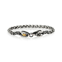 Oxidized Sterling Silver Wheat Chain