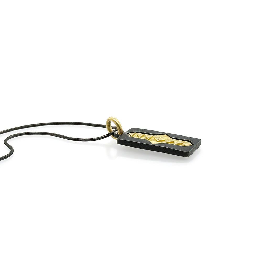 Oxidized Sterling Silver Arrow Pendant