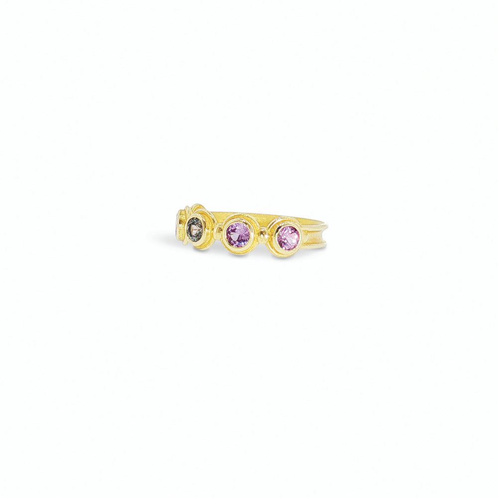 Desert Ring with Pink Sapphires