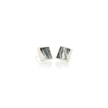 Small Framed Square Studs in Sterling Silver, #2