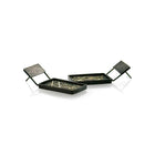 Hinged Drop Framed Rectangular Earrings