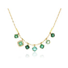 Green Tourmaline Fringe Necklace