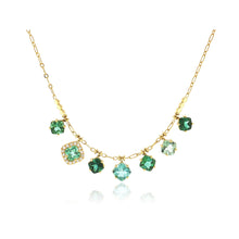 Green Tourmaline Fringe Necklace