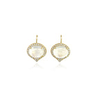 Cabochon moonstone "Jordan" earrings