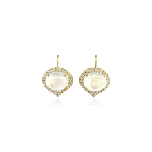 Cabochon moonstone "Jordan" earrings
