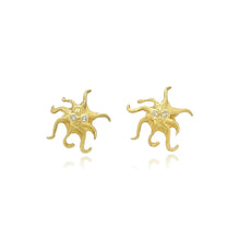 octopus stud earrings