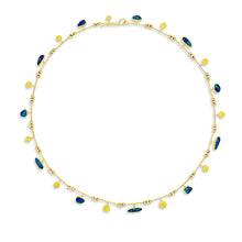 Australian Boulder Opal Segment Necklace