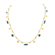 Australian Boulder Opal Segment Necklace