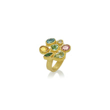 Mixed Gemstone Collage Ring