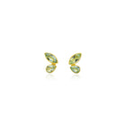 Double Aquamarine Marquis and Tear Drop Earrings