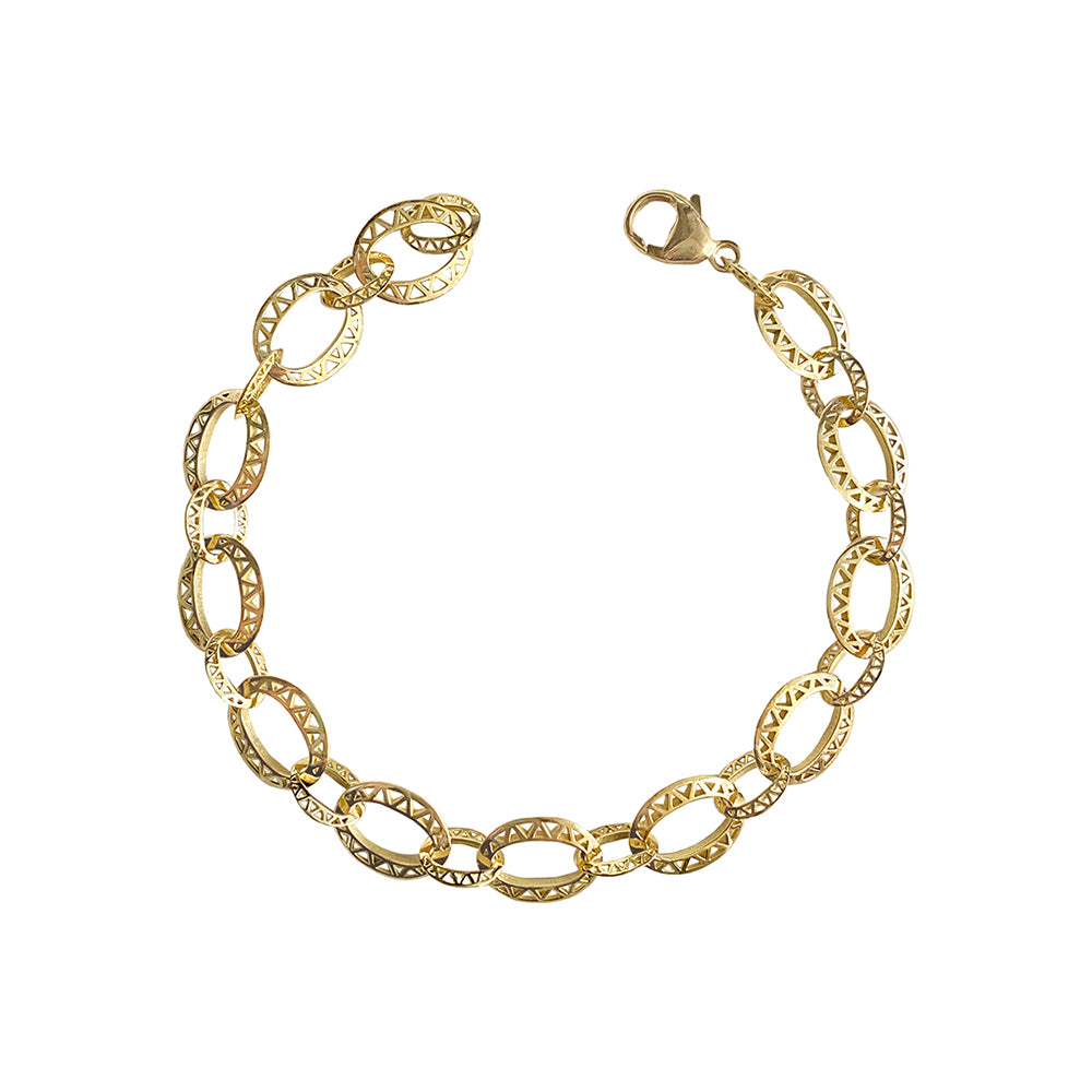 medium and baby crownwork link bracelet