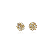 Inverted Diamond Cluster Earrings