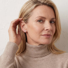 Post-Back Earrings with 3 Drill-Set Baguette Diamonds