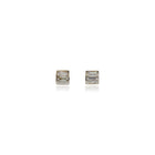 Post-Back Earrings with 3 Drill-Set Baguette Diamonds