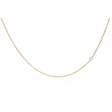 Free-Set Marquise Diamond on 18k Yellow Cable Chain
