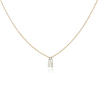 Double Free-Set Baguette Diamond Necklace