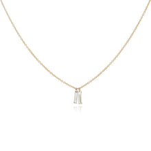 Double Free-Set Baguette Diamond Necklace