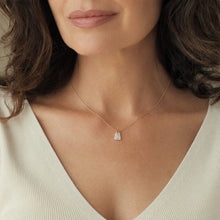 Double Free-Set Trapezoidal Baguette Diamond Necklace