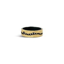 7mm Inverted Diamond Band in 18k Yellow Gold