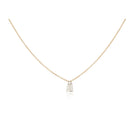 Double Free-Set Trapezoidal Baguette Diamond Necklace