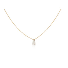 Double Free-Set Trapezoidal Baguette Diamond Necklace