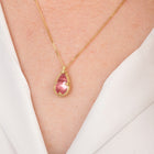 Tear Drop Shaped Rhodonite Pendant