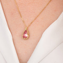 Tear Drop Shaped Rhodonite Pendant