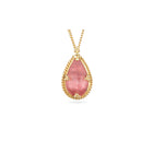 Tear Drop Shaped Rhodonite Pendant