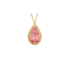 Tear Drop Shaped Rhodonite Pendant