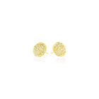 10mm silk disc earrings with diamonds