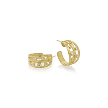 4 ribbon wrapped hoop earrings