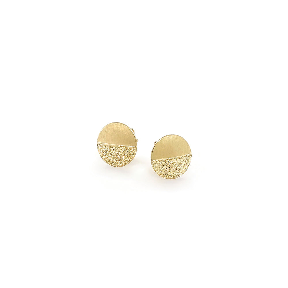 half "stardust" earrings in 18k