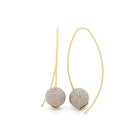 "stardust" Drop earrings in platinum