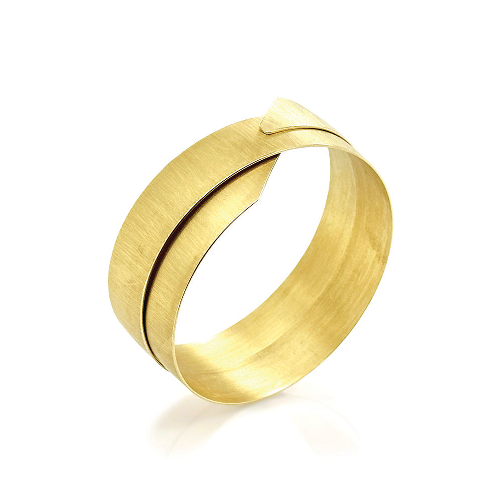 18k gold coil bracelet