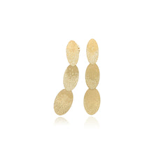 triple oval "sparkle" earrings