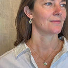 "Giselle" Earrings with Spinel, Sapphire and Aquamarine