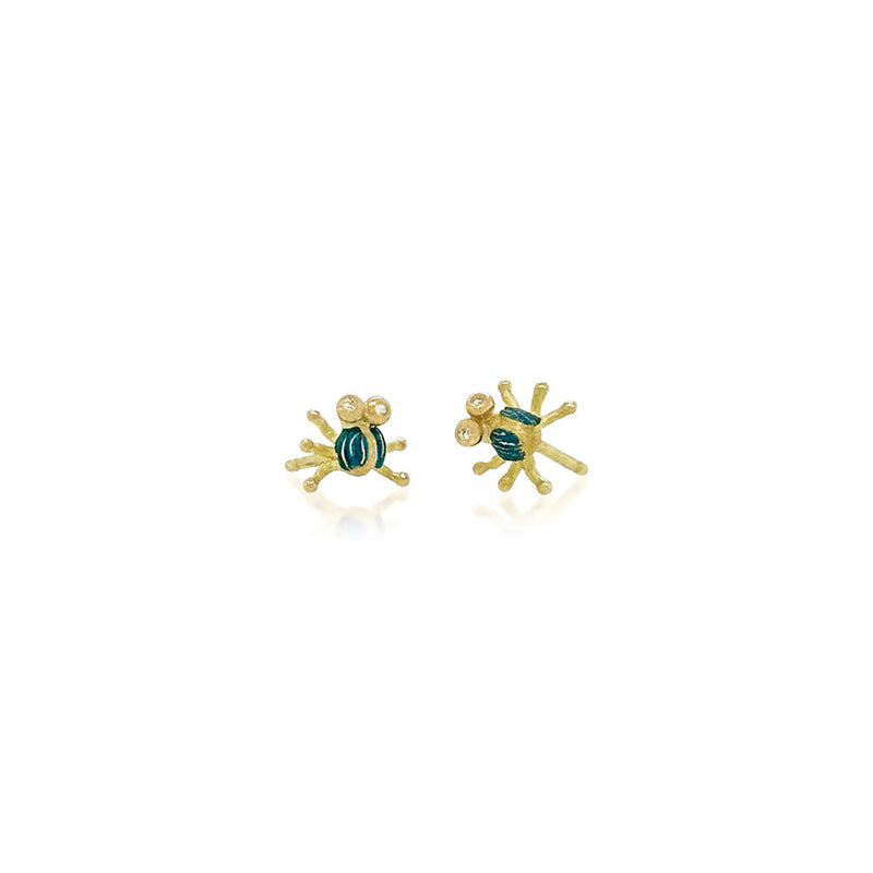 Tiny Lady Bug Earrings