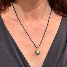 garden bird bug Tahitian pearl pendant