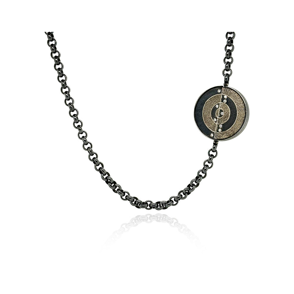 Round Vario Clasp with Diamonds