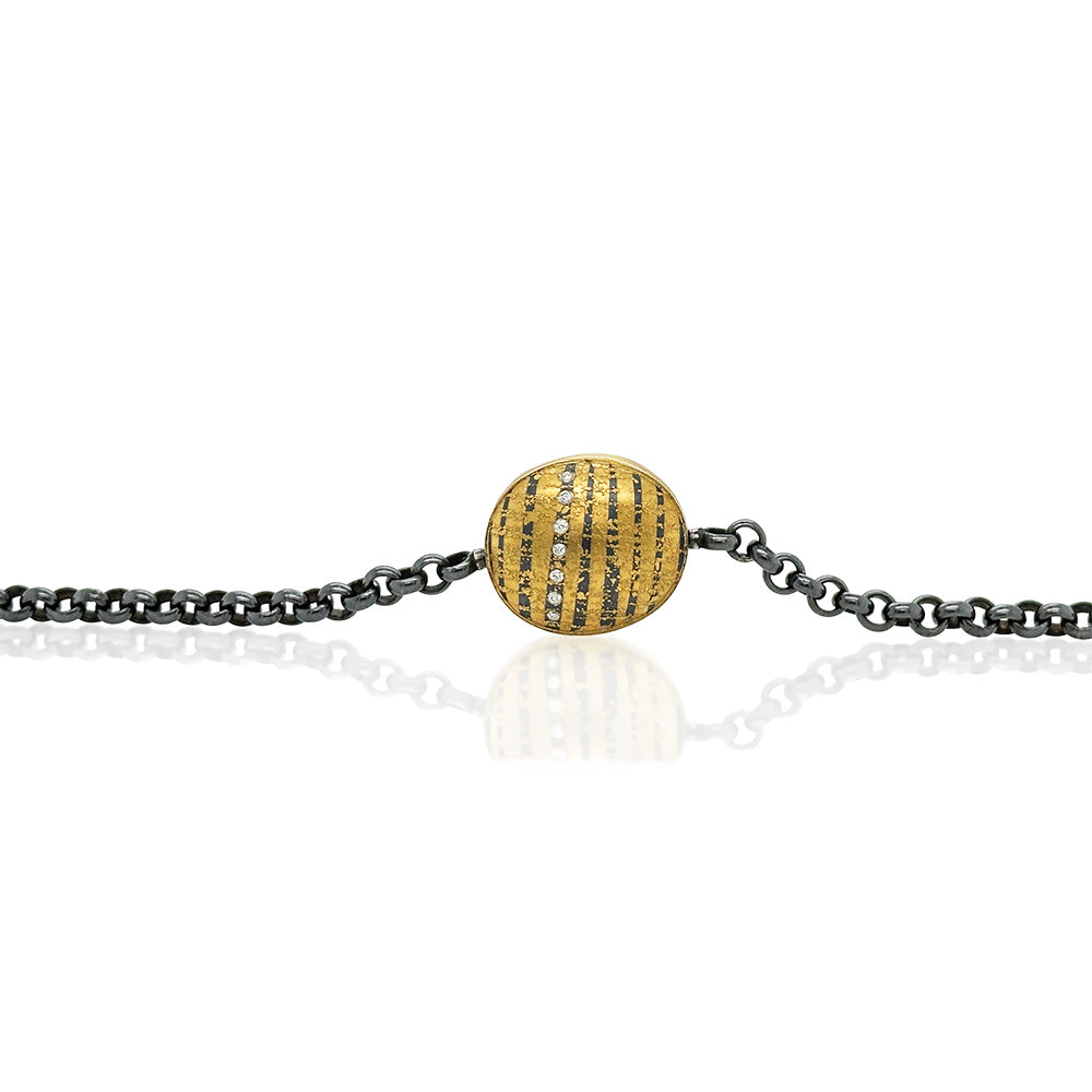 Ural Emerald with Mother of Pearl and Diamonds Vario Clasp