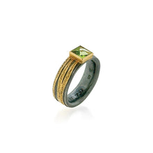 Apple Green Tourmaline Ring