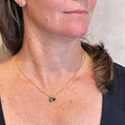 Natural Rough Diamond Sphere and Black Diamond Necklace