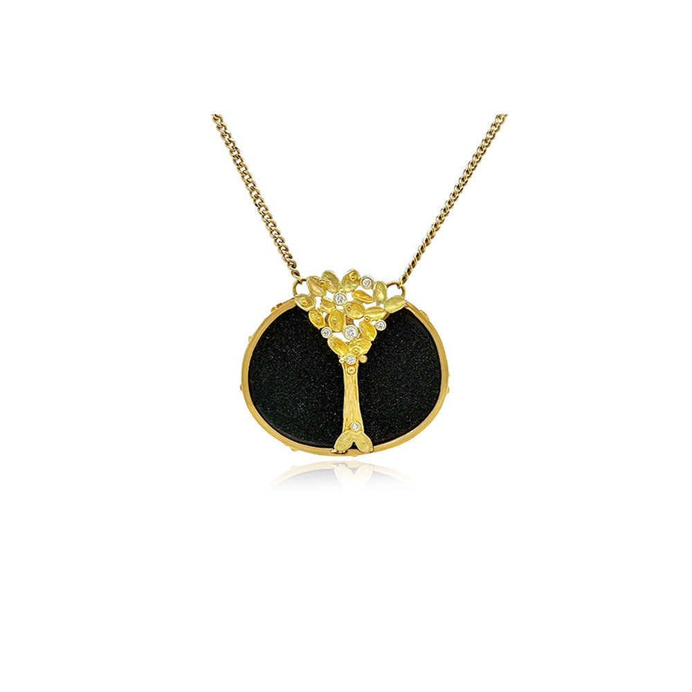 tree of life drusy pendant